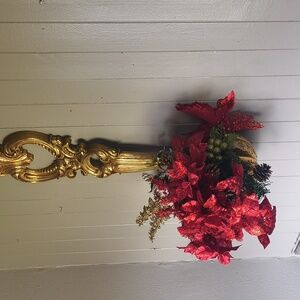 Vintage Gold Ornate Syroco Wall Ladle/planter wall decor